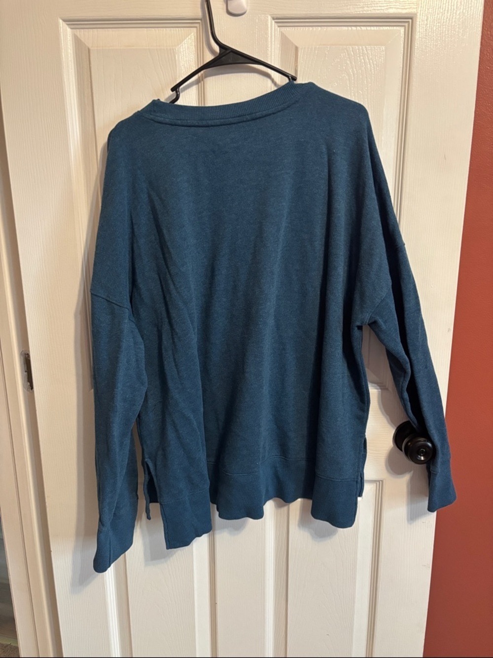 Time and Tru Teal Crewneck Pullover Sweater - Picture 5 of 5